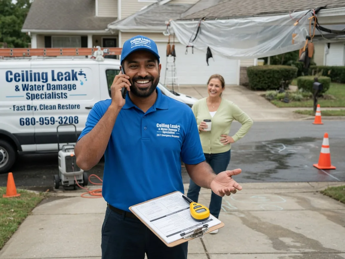 Ceiling Leak Cleanup Meyersville, TX FAQs